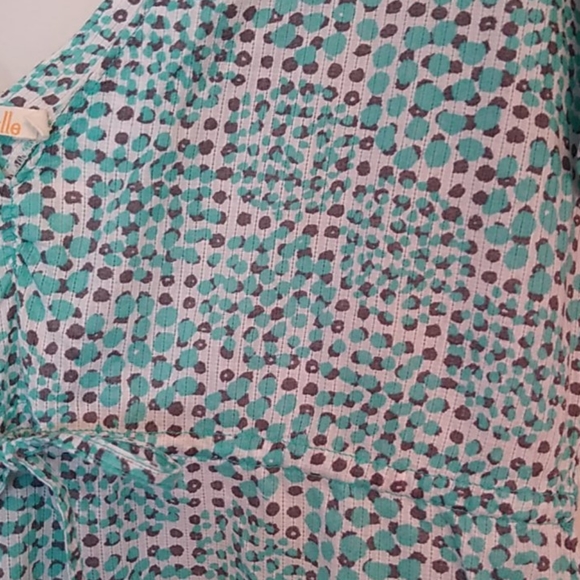 Tulle Drawstring Waist Blouse - Picture 7 of 7